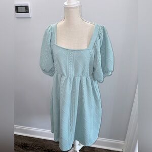 Sage/mint Baby Doll Dress with Pockets size L